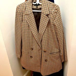 ONLY oversized tartan plaid jacket.